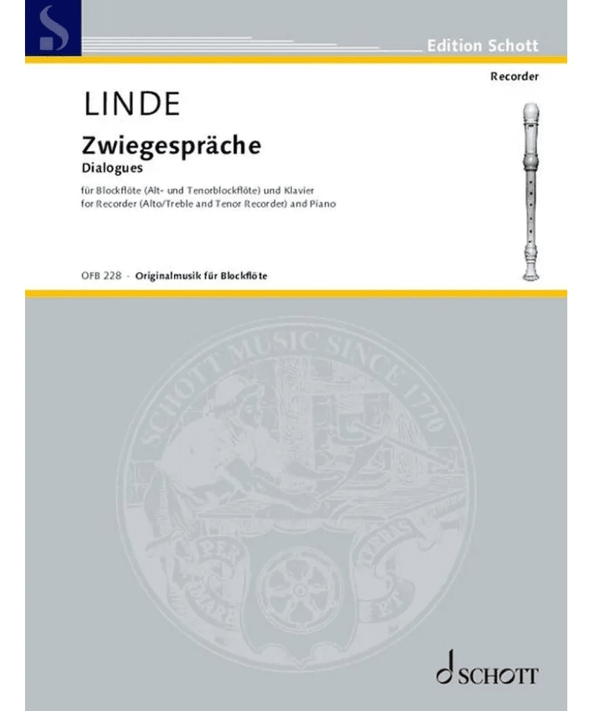 Linde H. - Dialogues for Recorder & Cello - Remenyi House of Music