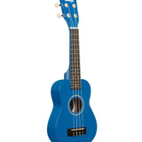 Kala Solid Color Ukadelic Soprano Ukulele (Blue Ink)