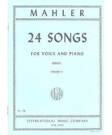 Mahler, G. - 24 Songs V4 (High Voice) - Remenyi House of Music