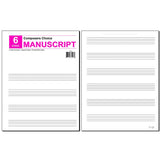 Manuscript Pad 6 Stave 8.5 x 11 - Remenyi House of Music