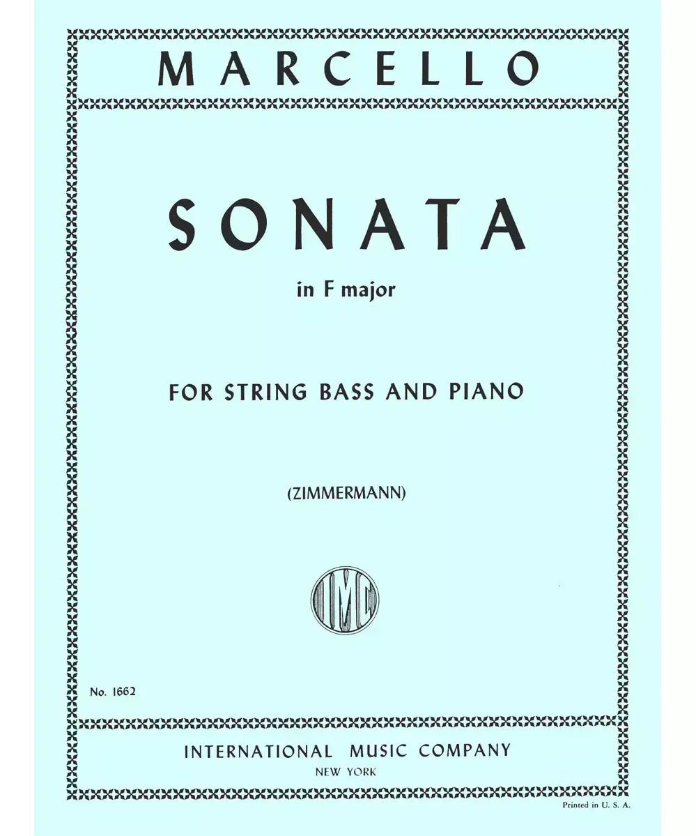 Marcello, B. - Double Bass Sonata in F - Remenyi House of Music