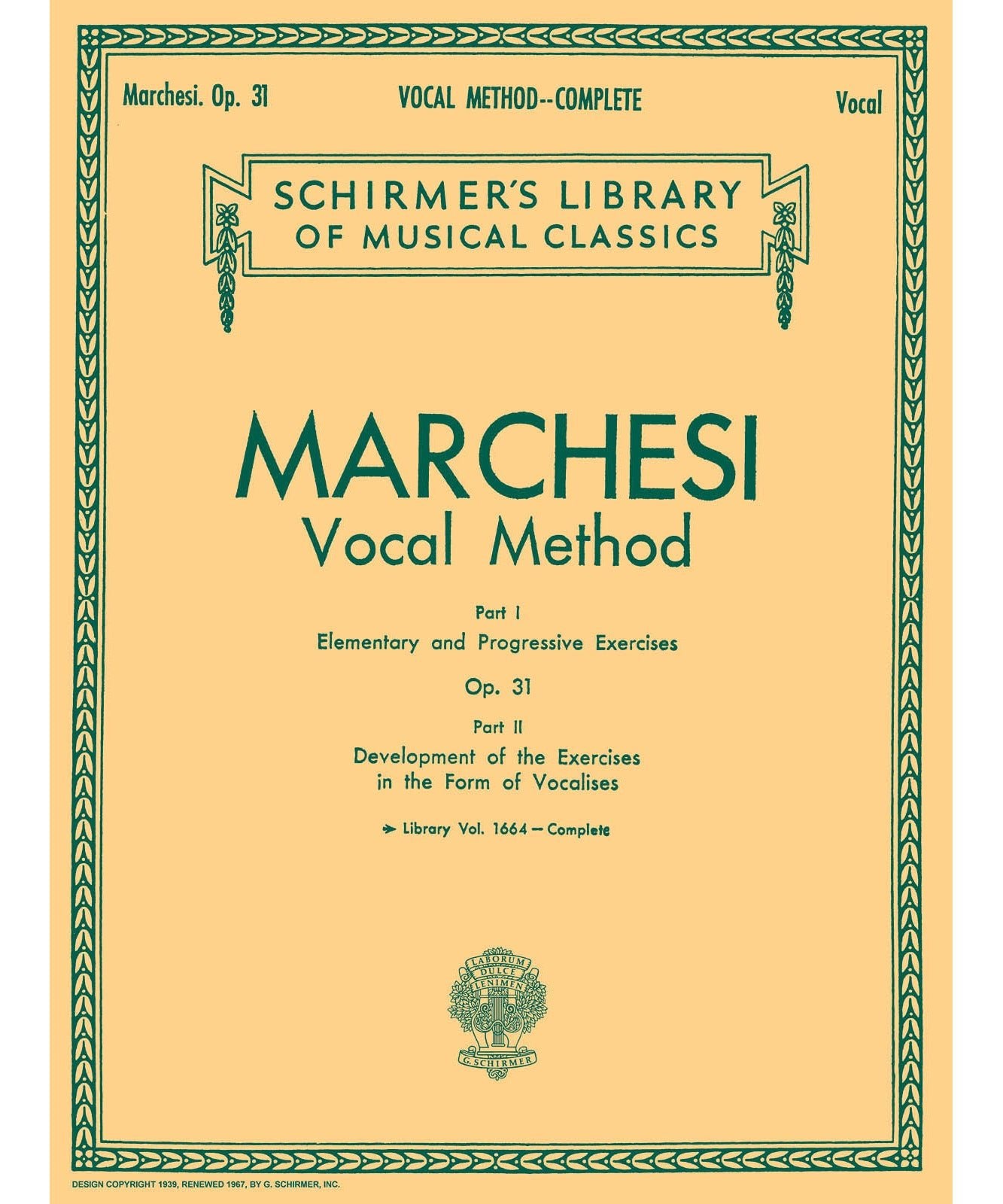 Marchesi, M. - Vocal Method, Op. 31 (Complete) - Remenyi House of Music