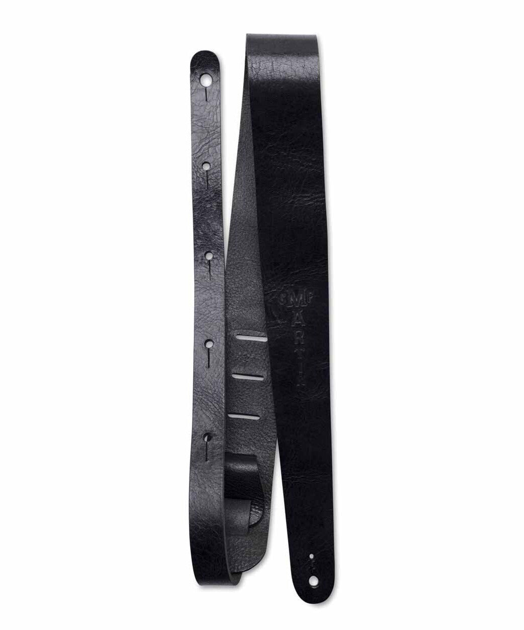 Martin 18A0064 CF Martin Logo Black Leather Strap - Remenyi House of Music