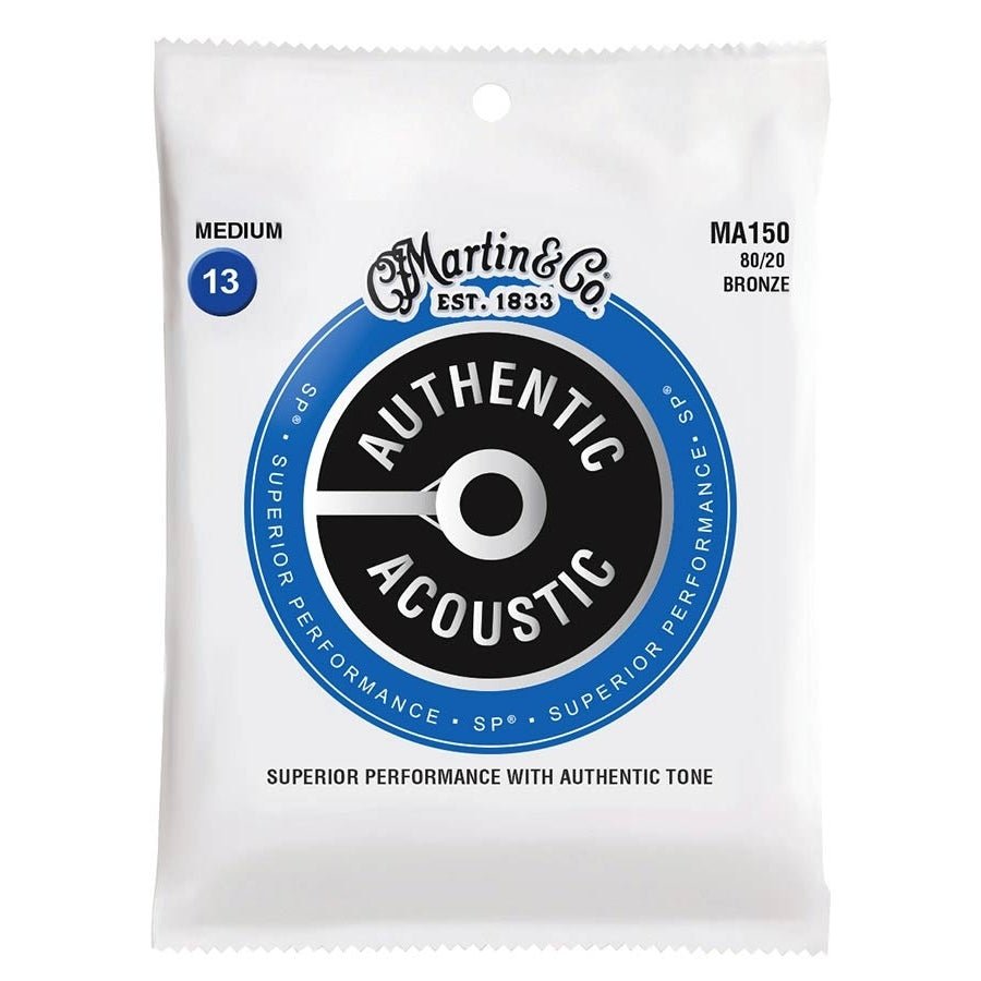 Martin Authentic Acoustic Guitar Strings - Superior Performance - 80/20 Medium - Remenyi House of Music