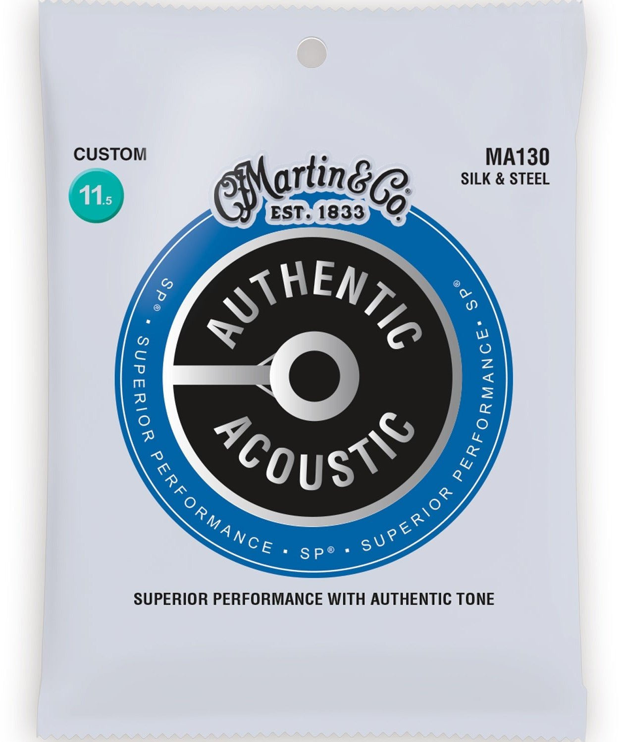 Martin Authentic SP Acoustic Guitar Strings, 6 String Set, Silk and Steel - Remenyi House of Music