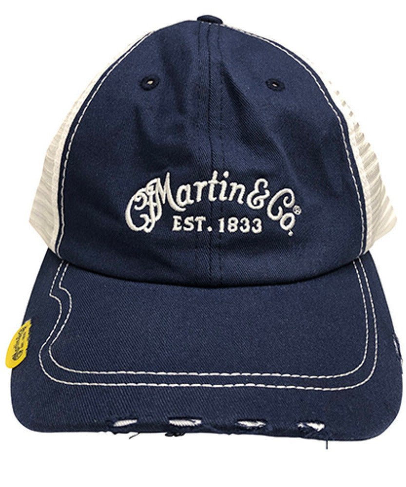 Martin Guitars Pick Hat, Navy Cap with White Mesh - Remenyi House of Music