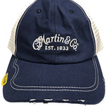 Martin Guitars Pick Hat, Navy Cap with White Mesh - Remenyi House of Music