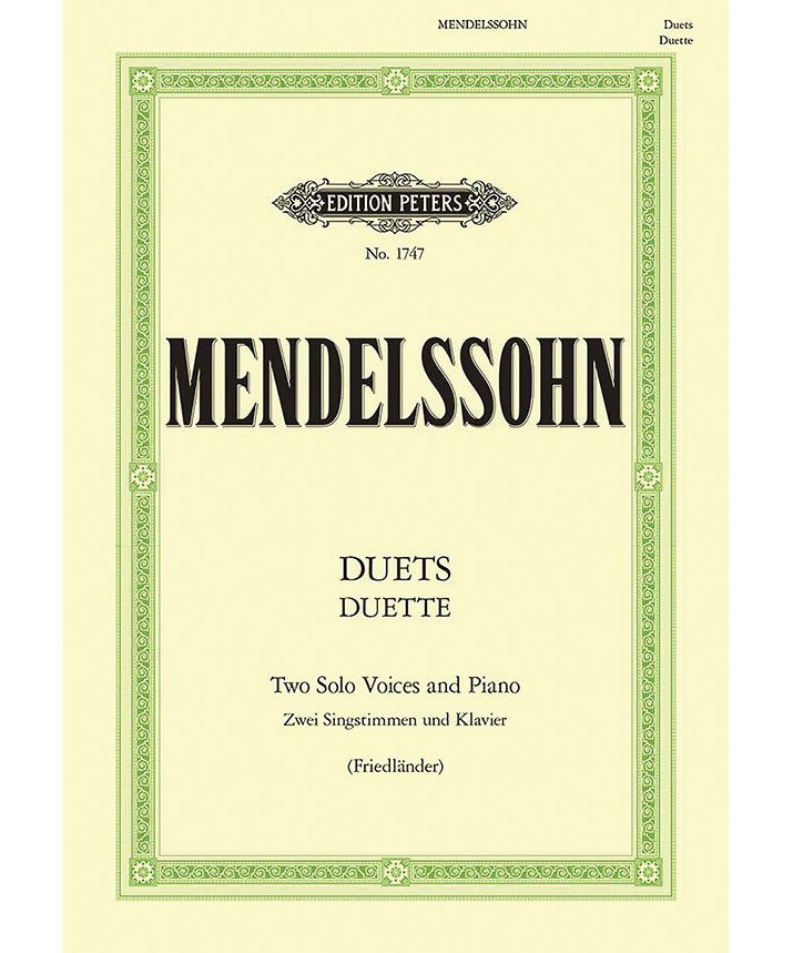 Mendelssohn F. - 19 Duets for 2 Solo Voices and Piano - Remenyi House of Music
