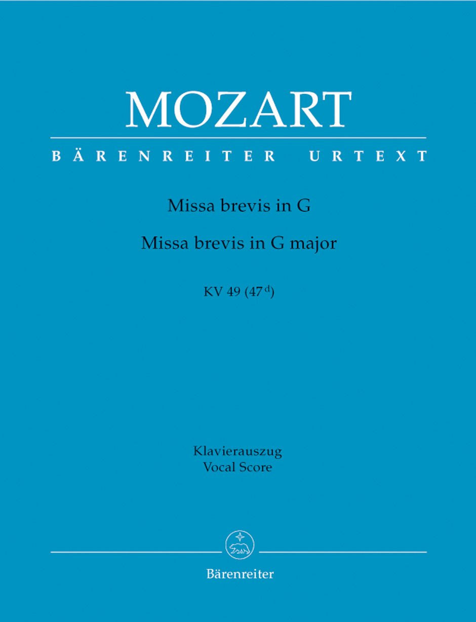 Missa brevis in G major K. 49 (47d) - Remenyi House of Music