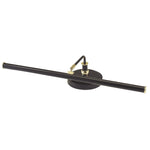 Modern Piano Lamp - Black with Brass Accents - Remenyi House of Music