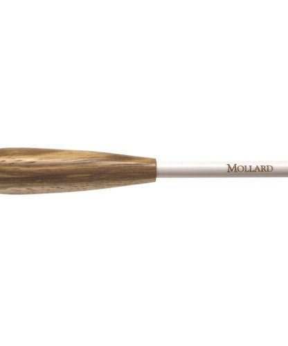 Mollard P Series Zebrawood Baton White 12 in. - Remenyi House of Music