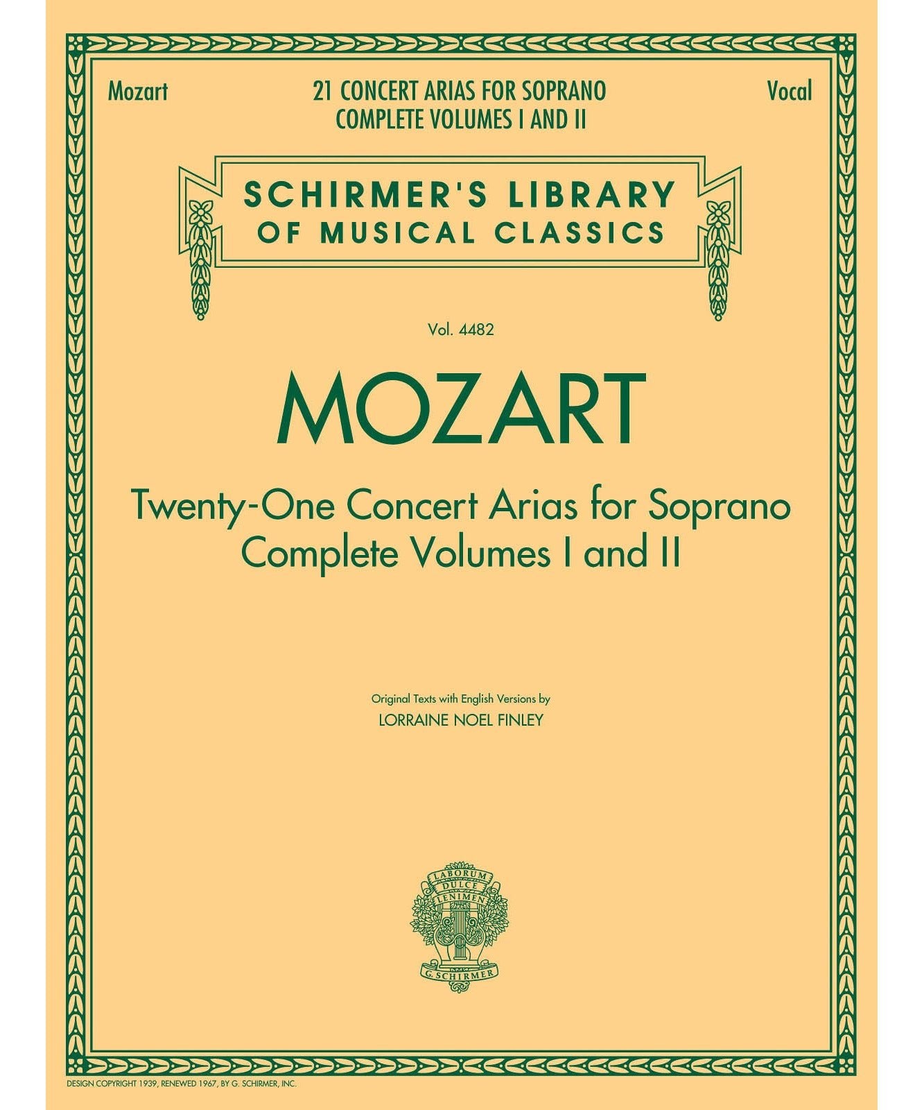 Mozart - 21 Concert Arias for Soprano: Complete Volumes 1 and 2 - Remenyi House of Music