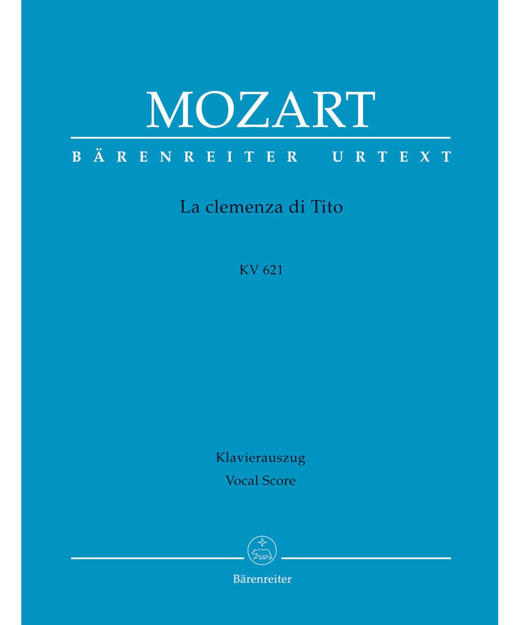 Mozart: La clemenza di Tito K. 621 (Softcover) - Remenyi House of Music