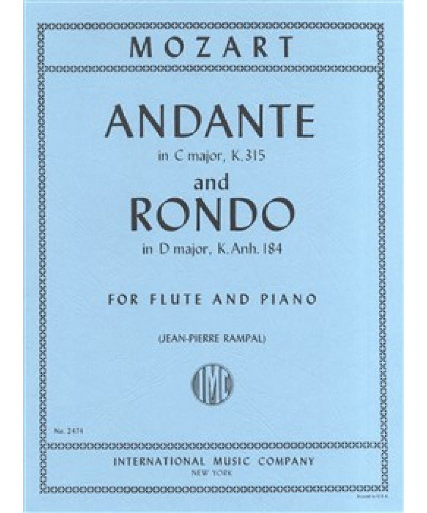 Mozart W.A. - Andante in C K 315 & Rondo in D K Anh 18 - Remenyi House of Music