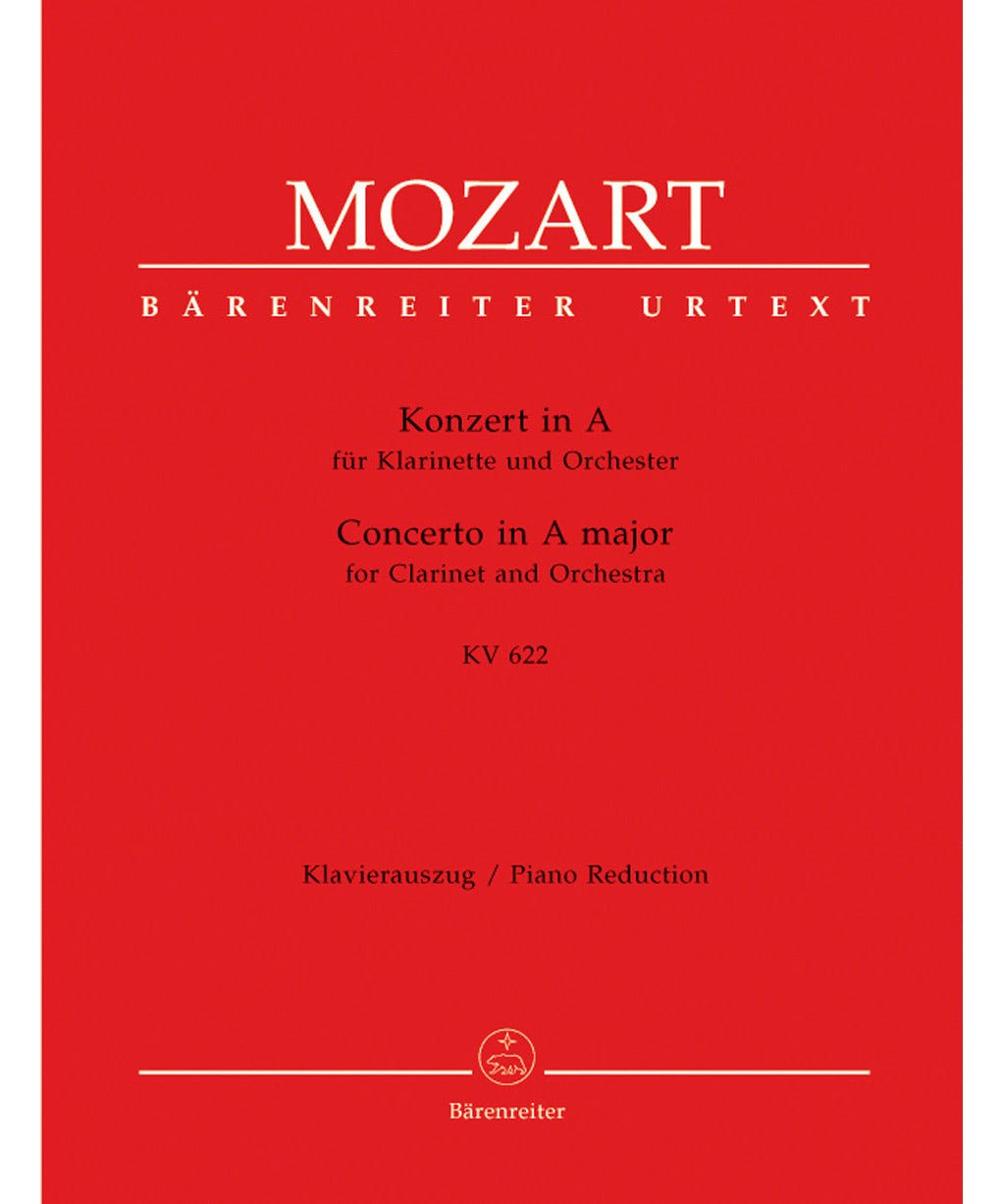 Mozart W.A. - Clarinet Concerto In A Kv 622 A Clar - Remenyi House of Music