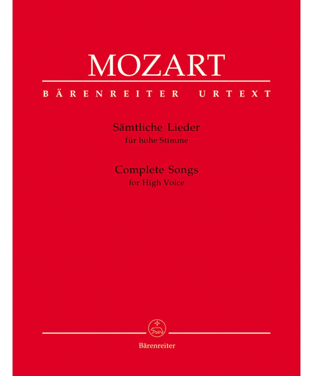 Mozart, W.A. - Complete Songs for High Voice - Remenyi House of Music