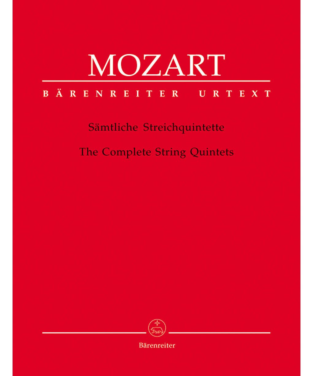 Mozart W.A. - Complete String Quintets for two Violins, two Violas and Violoncello K. 174, 406, 515, 516, 593, 614 - Remenyi House of Music