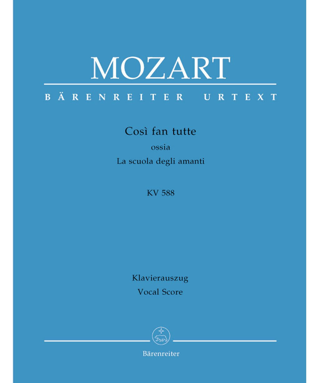 Mozart W.A. - Così fan tutte ossia La scuola degli amanti KV 588 - Remenyi House of Music