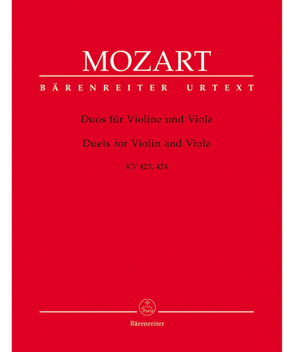 Mozart W.A. - Duets For Violin & Viola Kv 423 424 - Remenyi House of Music