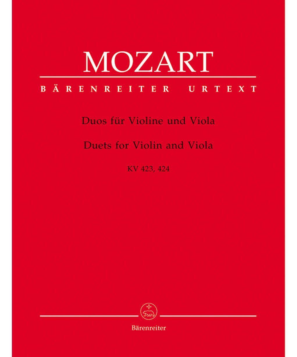 Mozart W.A. - Duets For Violin & Viola Kv 423 424 - Remenyi House of Music