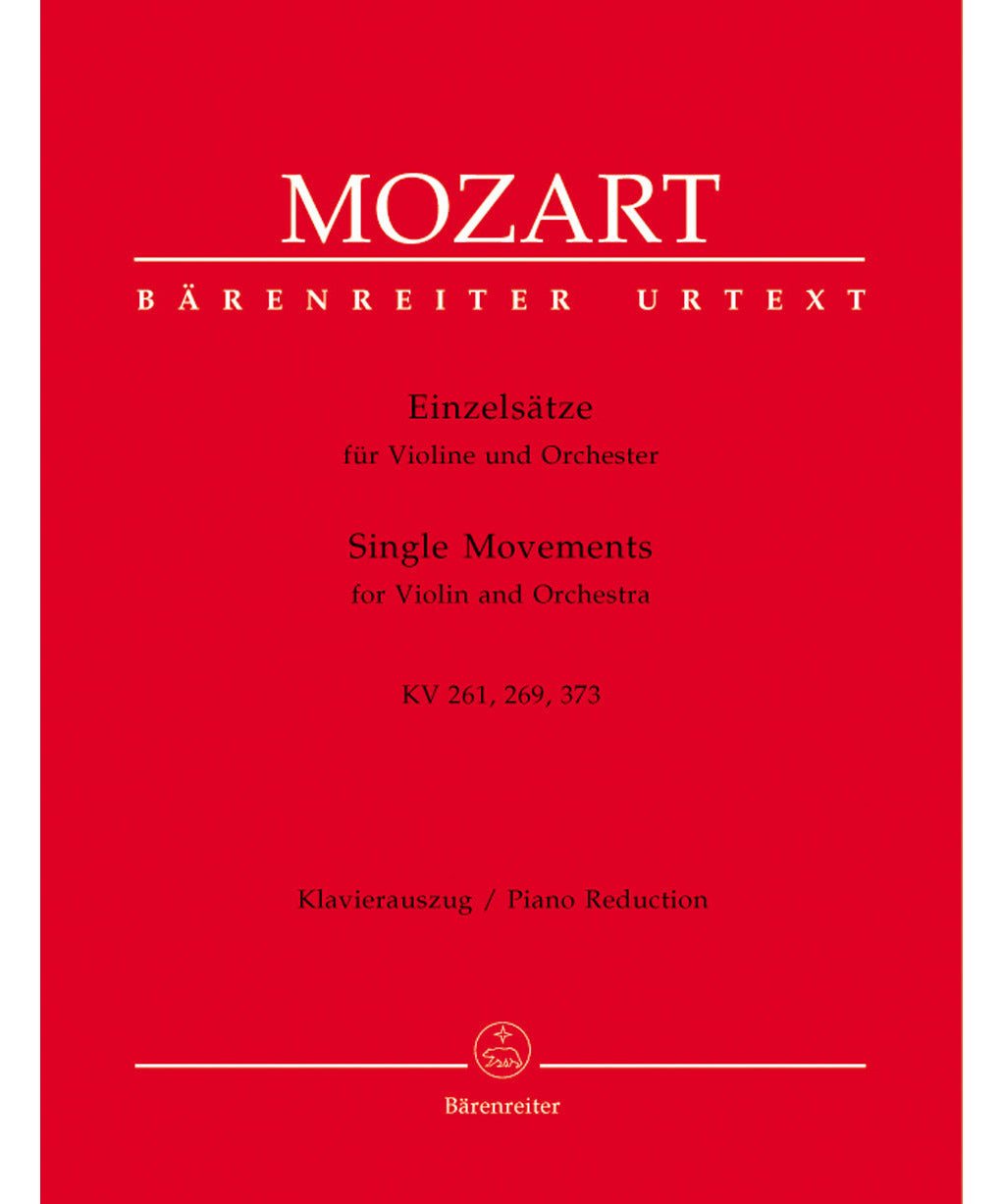 Mozart W.A. - Einzelsatze Kv 261 269 373 - Revised - Remenyi House of Music