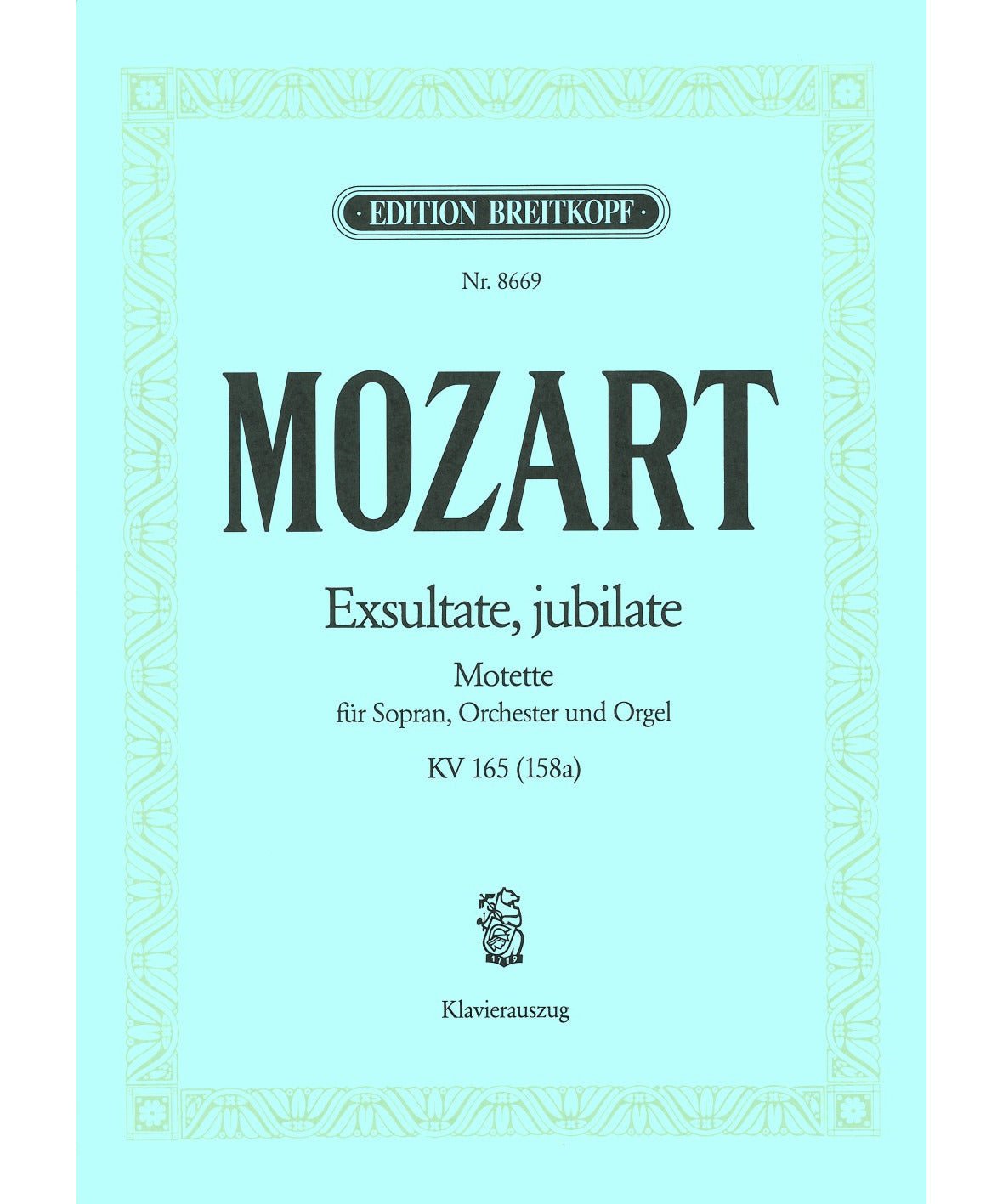 Mozart W.A. - Exsultate Jubilate K 165 - Remenyi House of Music