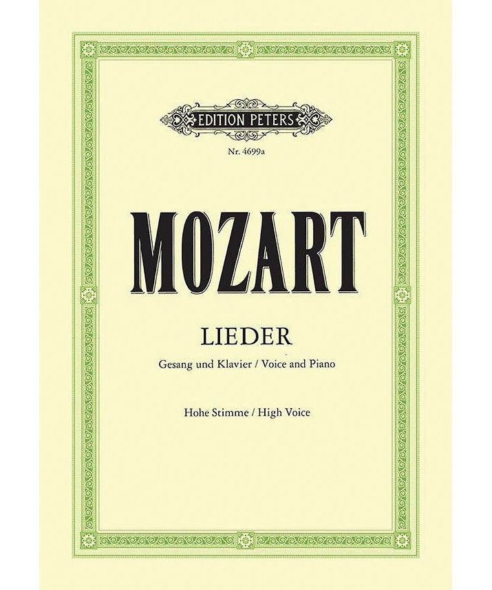 Mozart, W.A. - Lieder (High Voice) - Remenyi House of Music