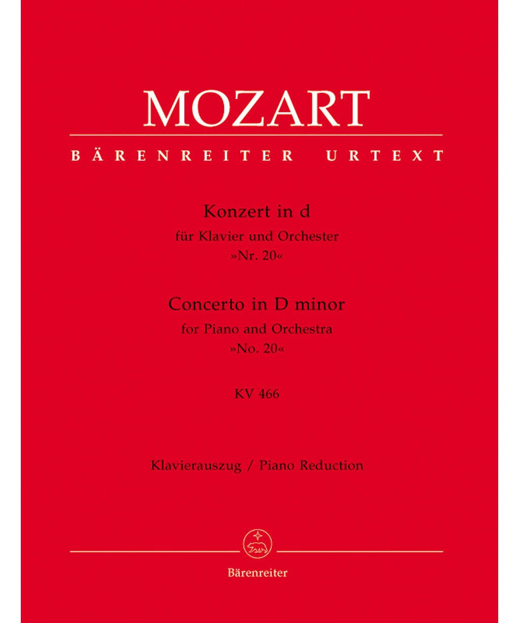 Mozart W.A. - Piano Concerto 20 In D - Kv 466 - Remenyi House of Music