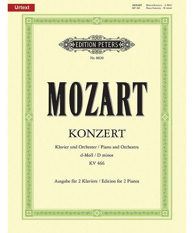 Mozart, W.A. - Piano Concerto No. 20 in D minor K466 (2P, 4H) - Remenyi House of Music