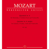 Mozart, W.A. - Quintet In A KV 581 For Clarinet 2 Violins Viola &amp; Cello - Remenyi House of Music