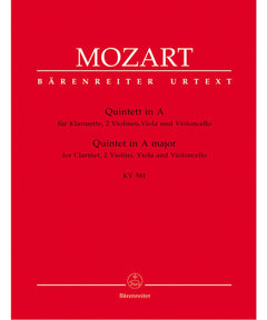 Mozart, W.A. - Quintet In A KV 581 For Clarinet 2 Violins Viola &amp; Cello - Remenyi House of Music