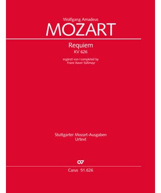 Mozart, W.A. - Requiem, K. 626 (Edited by Robert Levin) - Remenyi House of Music