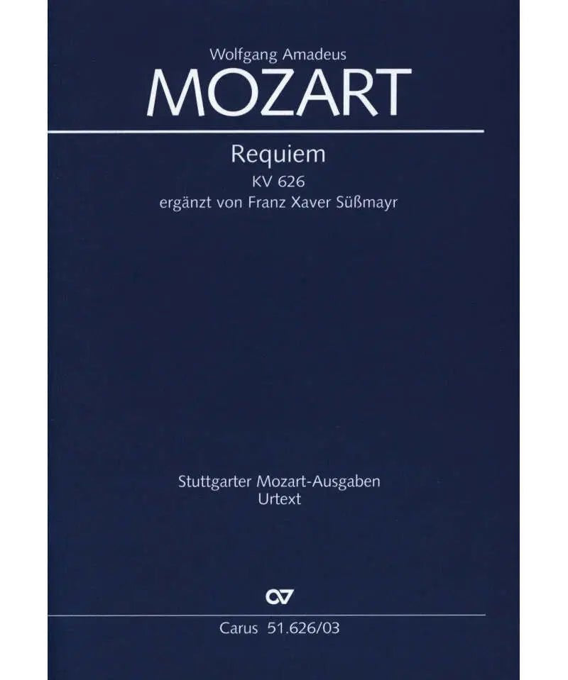 Mozart W.A. - Requiem K. 626 Vocal Score - Remenyi House of Music