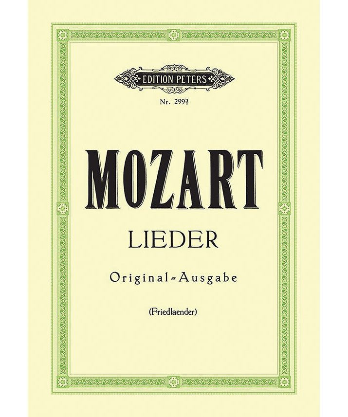 Mozart, W.A. - Songs in Original Keys - Remenyi House of Music