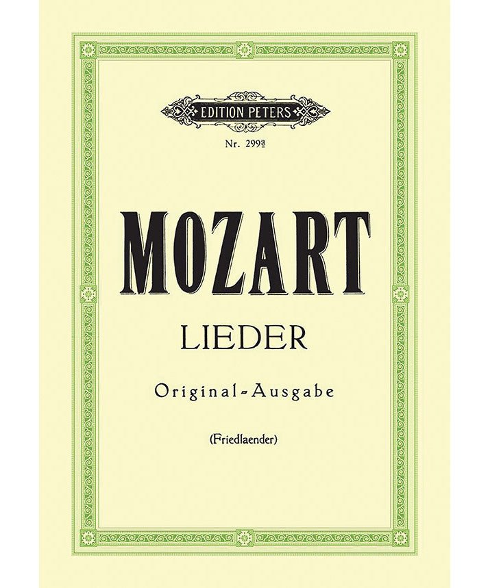 Mozart, W.A. - Songs in Original Keys - Remenyi House of Music