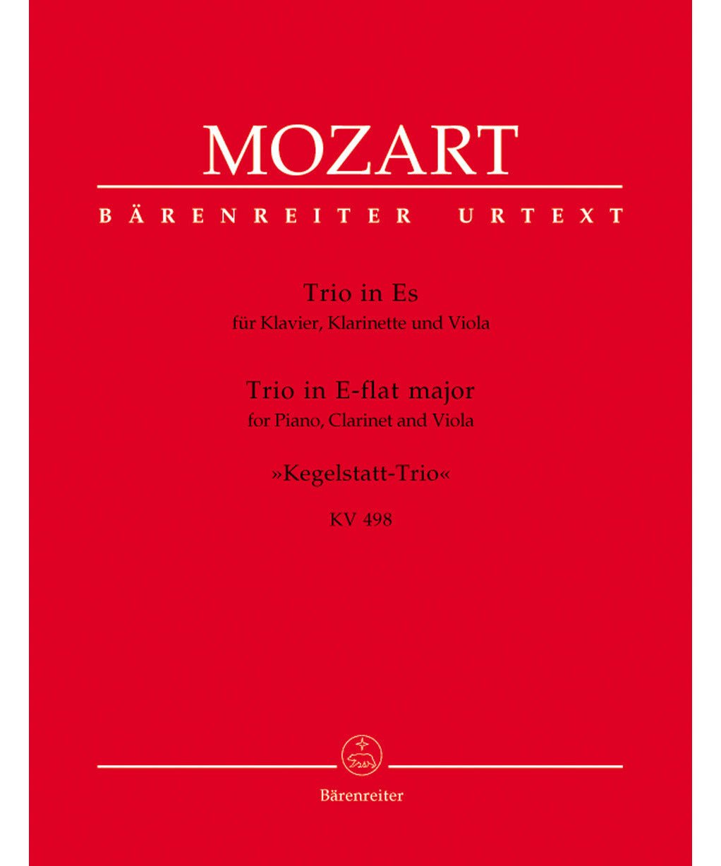 Mozart, W.A. - Trio for Piano, Clarinet and Viola in E - flat major K. 498 "Kegelstatt - Trio" - Remenyi House of Music