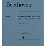 Beethoven, L. - Cinq sonates faciles pour piano