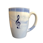 Mug - Marbelized Treble Clef (Blue) - Remenyi House of Music