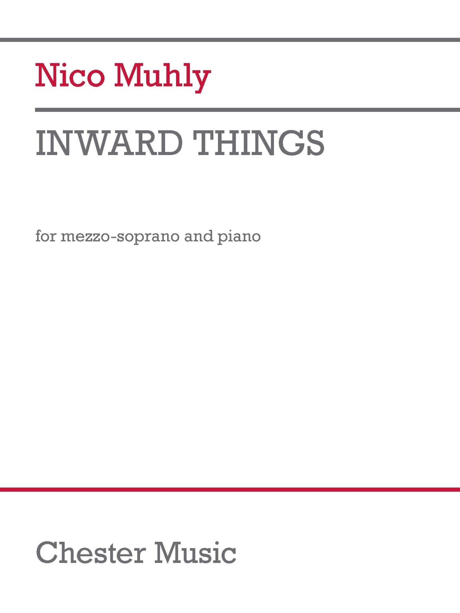 Muhly, N. - Inward Things - Remenyi House of Music