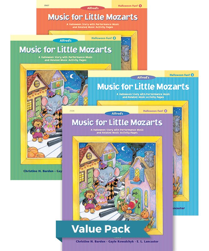 Music for Little Mozarts Halloween Fun! Books 1 - 4 (Value Pack) - Remenyi House of Music