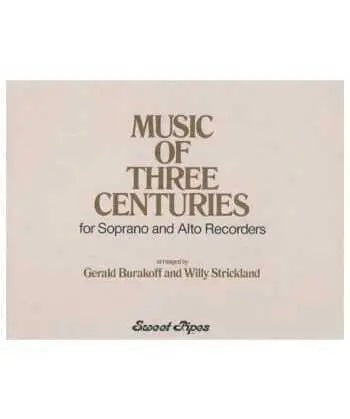 Music of 3 Centuries for Soprano & Alto Recorder - Remenyi House of Music