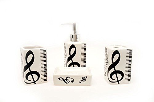 Music Themed Ceramic Bath Set (4 - Piece) - Remenyi House of Music