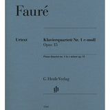 Quatuor pour piano n° 1 en ut mineur, opus 15