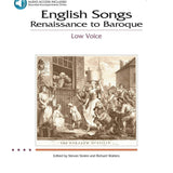 Chansons anglaises : de la Renaissance au baroque (voix grave avec audio en ligne)