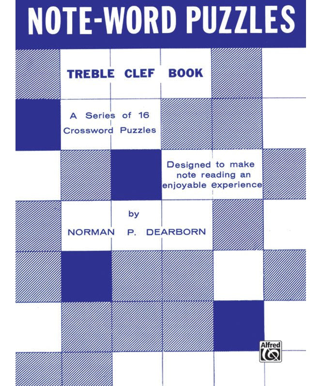 Note - Word Puzzles - Treble Clef Crossword Puzzles - Remenyi House of Music