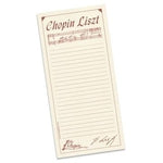 Notepad - Chopin Liszt Cream - Remenyi House of Music