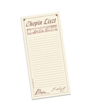 Notepad - Chopin Liszt Cream - Remenyi House of Music