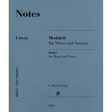 Notes - A Miniature Booklet of 8 - Stave Manuscript Paper - Remenyi House of Music