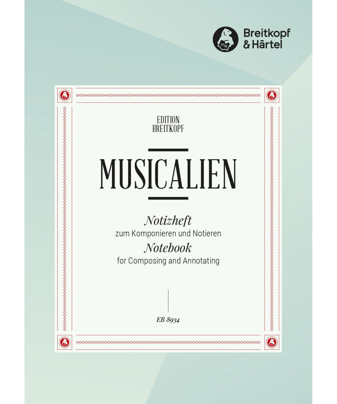 Notes - Breitkopf Musicalien (Mini Manuscript Book) - Remenyi House of Music