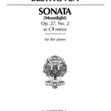 Sonate en ut dièse mineur, opus 27, n° 2 (Clair de lune)